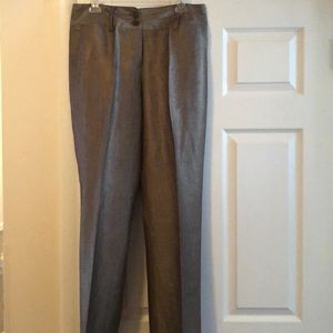 Tan linen fully lined pants